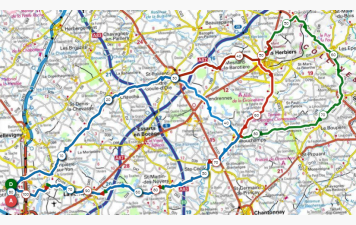 Circuits Dimanche - Départ 8h00 Groupes 1-2 - Départ 8h30 Groupe 3
